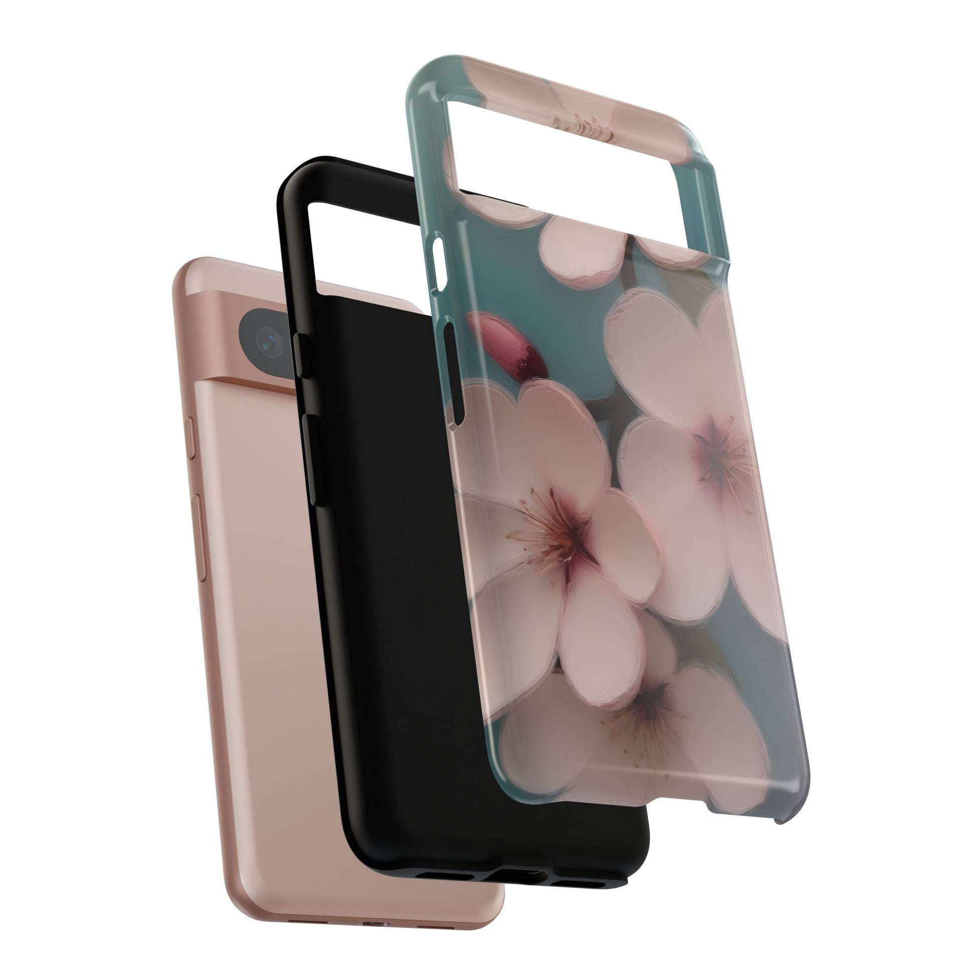 Cherry Blossom Custom Phone Case for Google Pixel 8 Pro, Pixel 8, Pixel 7, Pixel 6 Pro, Pixel 6, Pixel 5 5G - Designed by Thalia