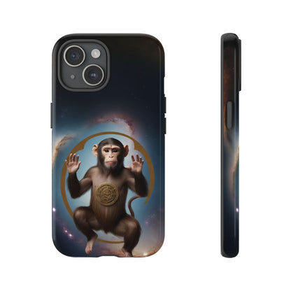 Chinese Zodiac Monkey Custom Phone Case for iPhone 8–16 Pro Max, Pixel 5–8 Pro, Galaxy S10–S24 Ultra - Designed by Thalia