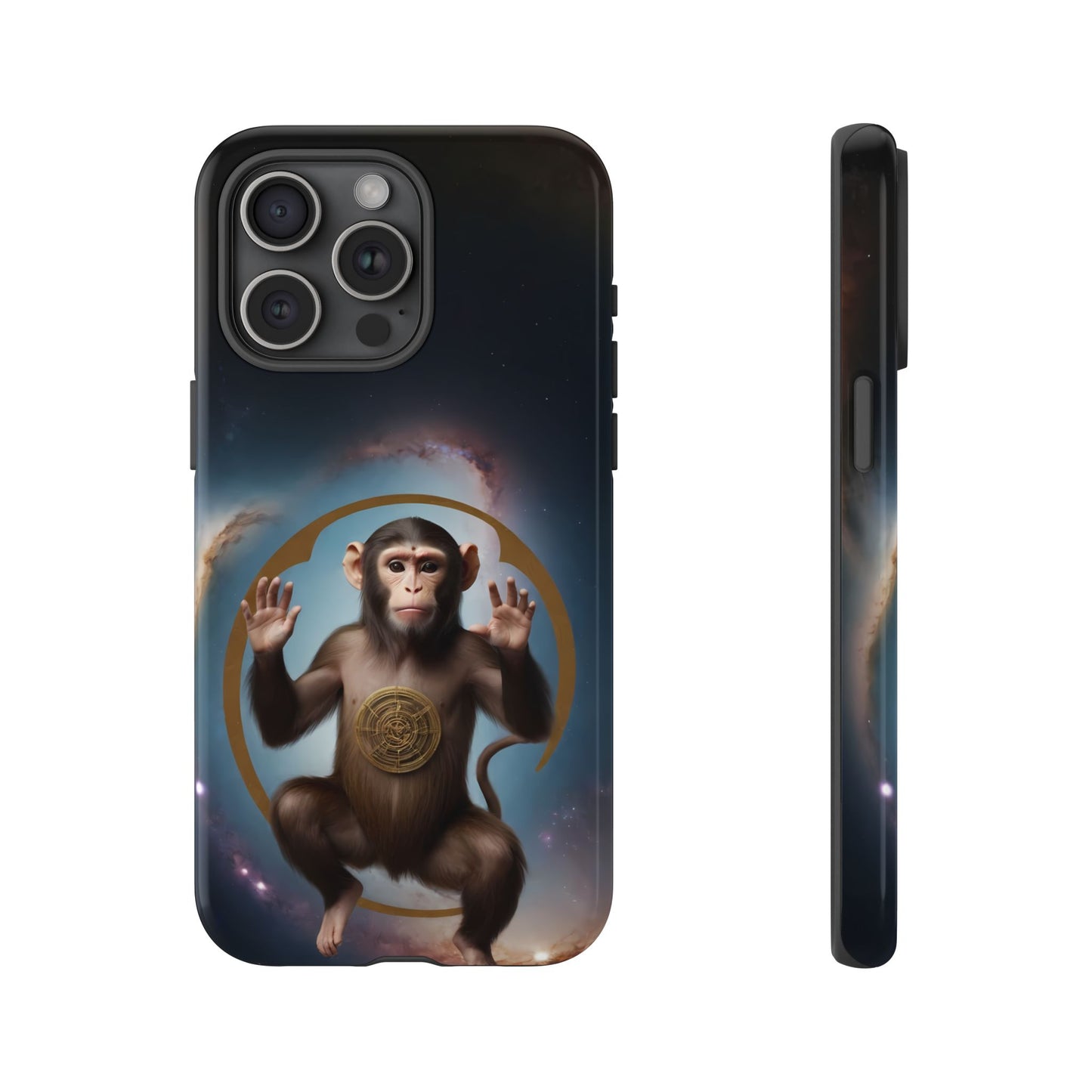 Chinese Zodiac Monkey Custom Phone Case for iPhone 8–16 Pro Max, Pixel 5–8 Pro, Galaxy S10–S24 Ultra - Designed by Thalia