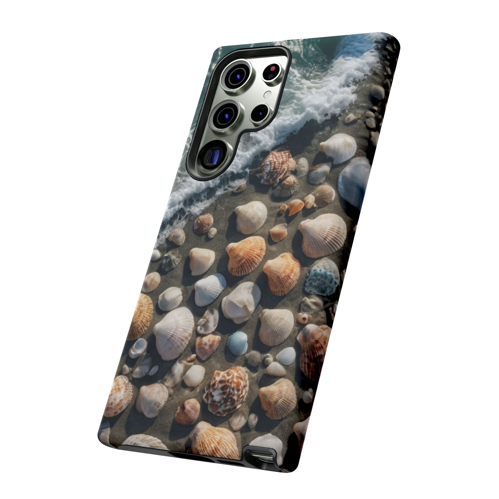 She Sells Sea Shells Phone Case for iPhone 8–16 Pro Max, Pixel 5–8 Pro, Galaxy S10–S24 Ultra - Designed by Thalia