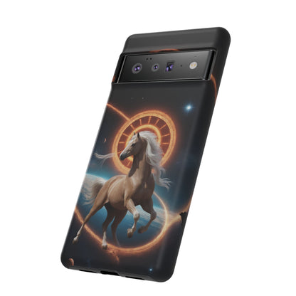 Chinese Zodiac Horse Custom Phone Case for iPhone 8–16 Pro Max, Pixel 5–8 Pro, Galaxy S10–S24 Ultra - Designed by Thalia