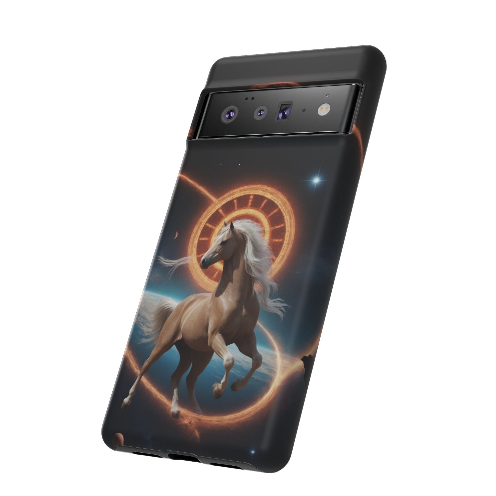 Chinese Zodiac Horse Phone Case for Google Pixel 8 Pro, Pixel 8, Pixel 7, Pixel 6 Pro, Pixel 6, Pixel 5 5G - Designed by Thalia