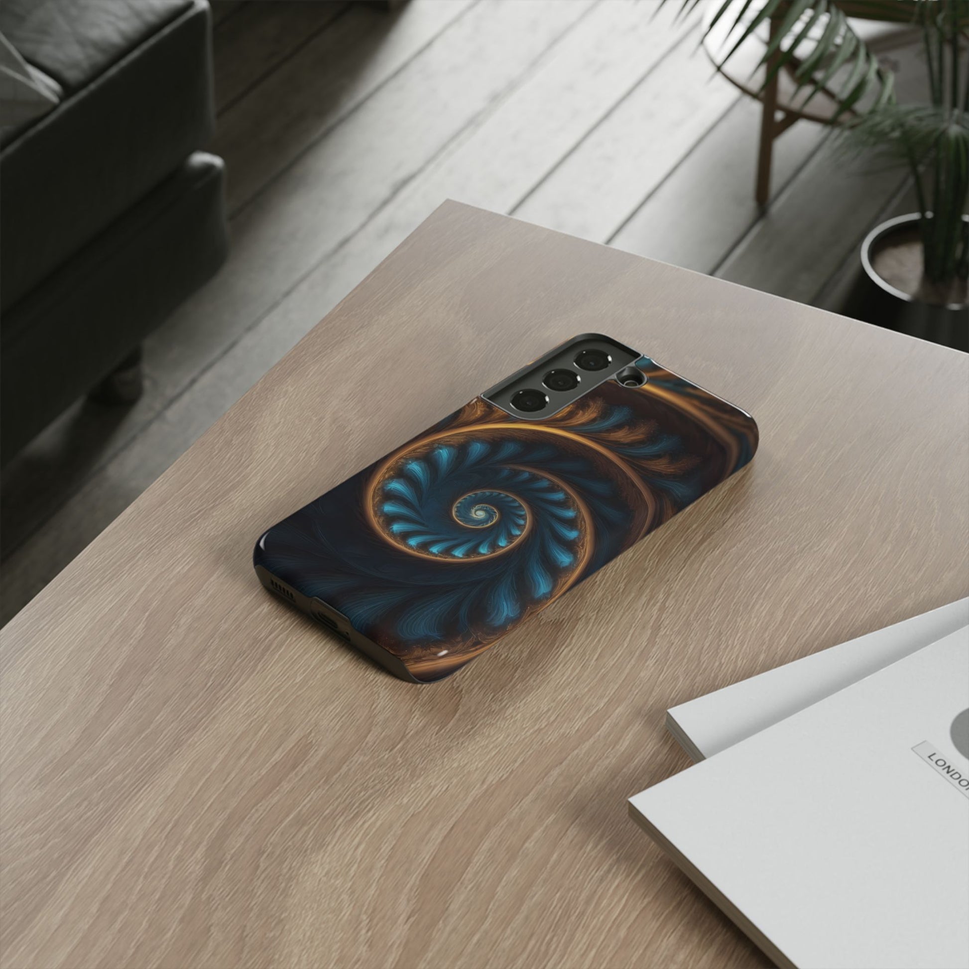 3D Fractal Custom Phone Case for Samsung Galaxy S10–S24 Ultra - Designed by Thalia