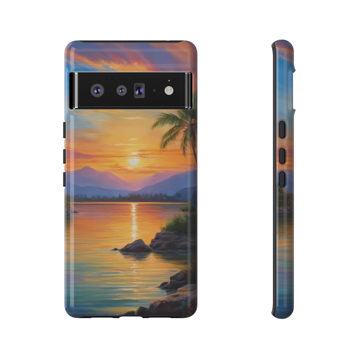 Sunset Serenade Phone Case for iPhone 8–16 Pro Max, Pixel 5–8 Pro, Galaxy S10–S24 Ultra - Designed by Thalia