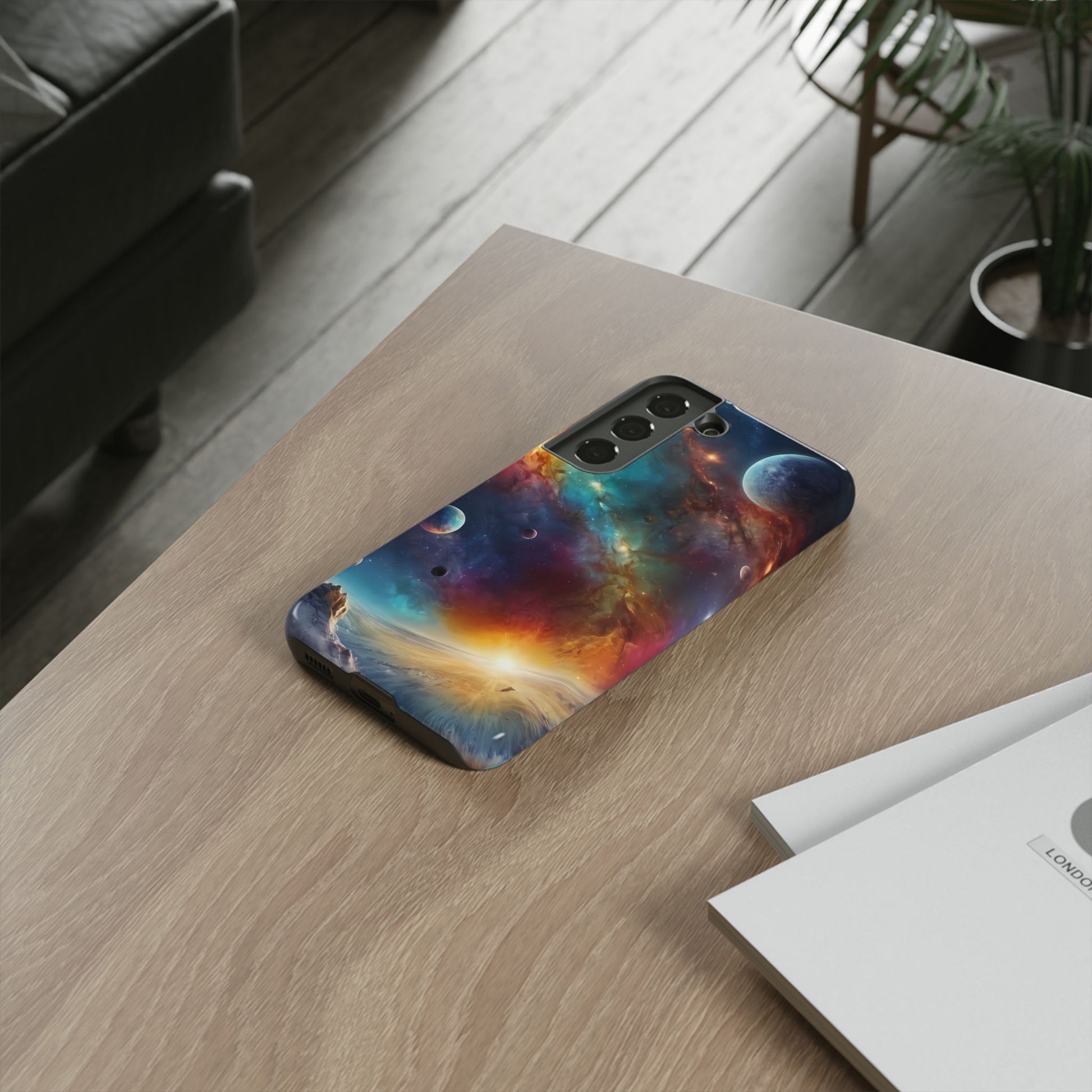 Cosmic Voyage Custom Phone Case for Samsung Galaxy S10–S24 - Designed by Thalia