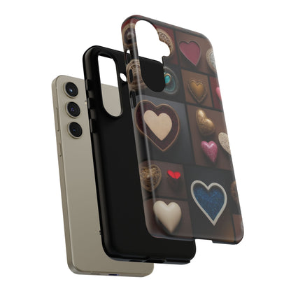 Love Button Phone Case for iPhone 8–16 Pro Max, Pixel 5–8 Pro, Galaxy S10–S24 Ultra - Designed by Thalia